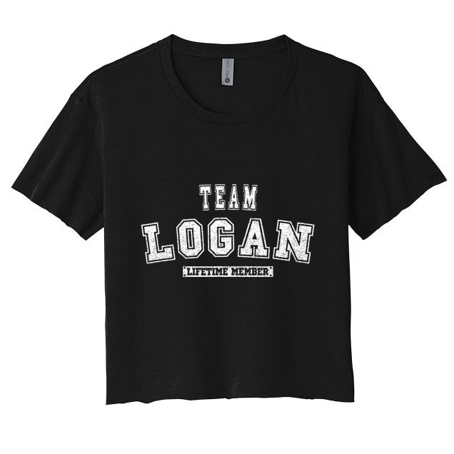Team Logan Lifetime Member Family Last Name Crop Top