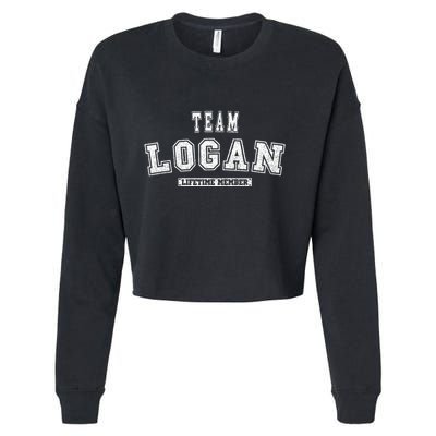 Team Logan Lifetime Member Family Last Name Cropped Pullover Crew