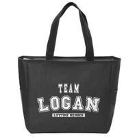Team Logan Lifetime Member Family Last Name Zip Tote Bag