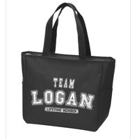 Team Logan Lifetime Member Family Last Name Zip Tote Bag
