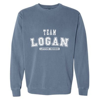 Team Logan Lifetime Member Family Last Name Garment-Dyed Sweatshirt