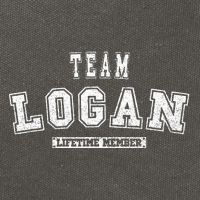 Team Logan Lifetime Member Family Last Name Cotton Canvas Backpack