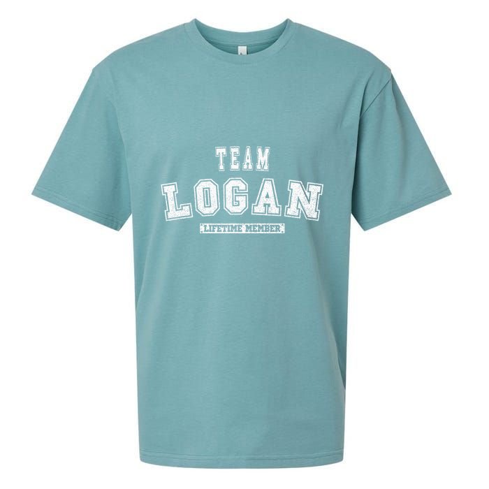 Team Logan Lifetime Member Family Last Name Sueded Cloud Jersey T-Shirt
