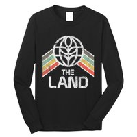 The Land Logo Distressed In Vintage Retro Style Long Sleeve Shirt