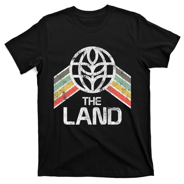 The Land Logo Distressed In Vintage Retro Style T-Shirt