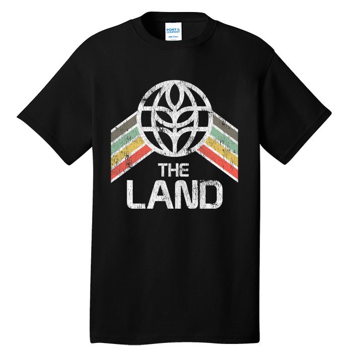 The Land Logo Distressed In Vintage Retro Style Tall T-Shirt