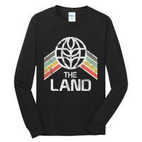 The Land Logo Distressed In Vintage Retro Style Tall Long Sleeve T-Shirt