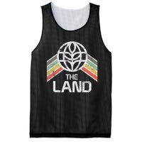 The Land Logo Distressed In Vintage Retro Style Mesh Reversible Basketball Jersey Tank