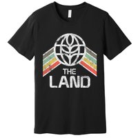 The Land Logo Distressed In Vintage Retro Style Premium T-Shirt