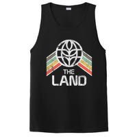 The Land Logo Distressed In Vintage Retro Style PosiCharge Competitor Tank