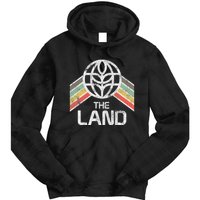 The Land Logo Distressed In Vintage Retro Style Tie Dye Hoodie