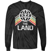 The Land Logo Distressed In Vintage Retro Style Tie-Dye Long Sleeve Shirt