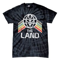 The Land Logo Distressed In Vintage Retro Style Tie-Dye T-Shirt