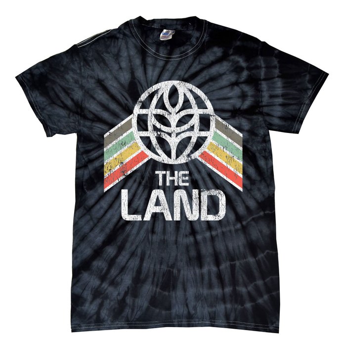 The Land Logo Distressed In Vintage Retro Style Tie-Dye T-Shirt