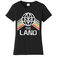 The Land Logo Distressed In Vintage Retro Style Women's T-Shirt