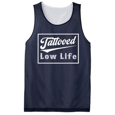 Tattooed Low Life Funny Mesh Reversible Basketball Jersey Tank