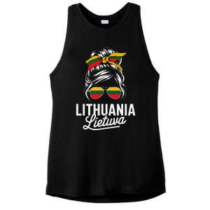 Travel Lithuania Lietuva Explore Culture Ladies PosiCharge Tri-Blend Wicking Tank