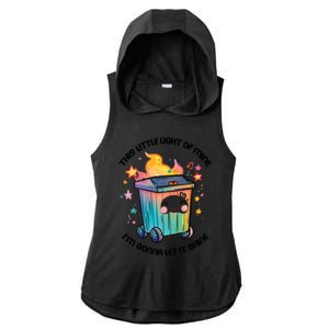 This Little Light Of Mine IM Gonna Let It Shine Funny Christmas Ladies PosiCharge Tri-Blend Wicking Draft Hoodie Tank