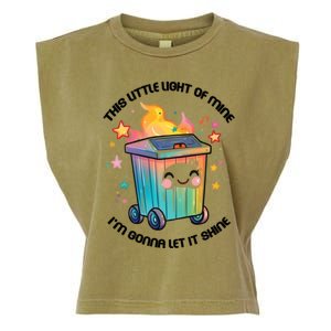 This Little Light Of Mine IM Gonna Let It Shine Funny Christmas Garment-Dyed Women's Muscle Tee