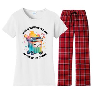 This Little Light Of Mine IM Gonna Let It Shine Funny Christmas Women's Flannel Pajama Set