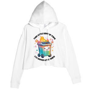 This Little Light Of Mine IM Gonna Let It Shine Funny Christmas Crop Fleece Hoodie