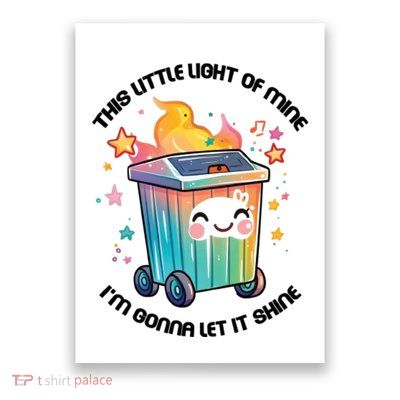 This Little Light Of Mine IM Gonna Let It Shine Funny Christmas Poster