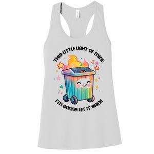 This Little Light Of Mine IM Gonna Let It Shine Funny Christmas Women's Racerback Tank