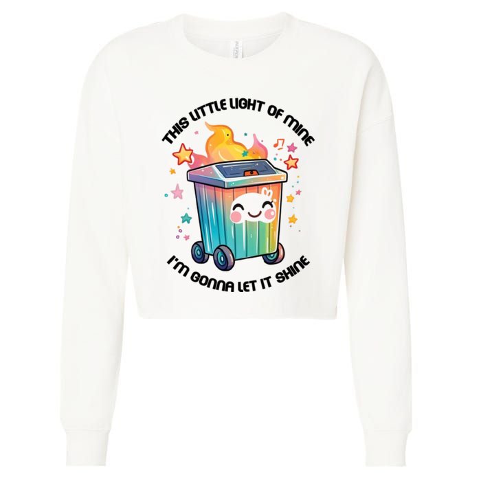 This Little Light Of Mine IM Gonna Let It Shine Funny Christmas Cropped Pullover Crew