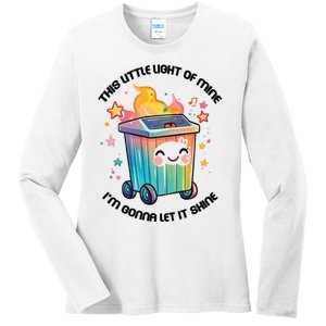 This Little Light Of Mine IM Gonna Let It Shine Funny Christmas Ladies Long Sleeve Shirt