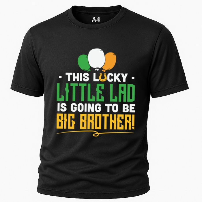 This Lucky Little Lad Is Going To Be Big Brother Cooling Performance Crew T-Shirt