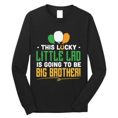 This Lucky Little Lad Is Going To Be Big Brother Long Sleeve Shirt