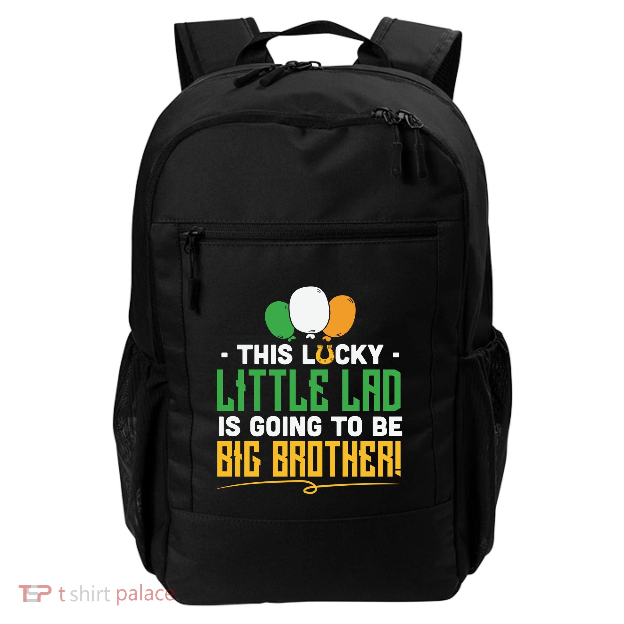 This Lucky Little Lad Is Going To Be Big Brother Backpack
