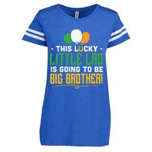 This Lucky Little Lad Is Going To Be Big Brother Enza Ladies Jersey Football T-Shirt