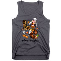 Thanksgiving Love Lunch Lady Turkey Fall Tank Top