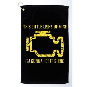 This Little Light Of Mine Check Engine Light Platinum Collection Golf Towel