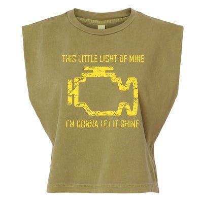 This Little Light Of Mine Check Engine Light Garment-Dyed Women's Muscle Tee