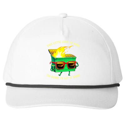 This Little Lightof Mine Lil Dumpster Fire Snapback Five-Panel Rope Hat