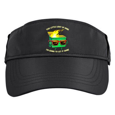 This Little Lightof Mine Lil Dumpster Fire Adult Drive Performance Visor