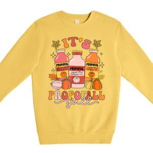 Turkey Lunch Lady Squad Thanksgiving For School Lunch LadyS Cafeteria Workers A Premium Crewneck Sweatshirt