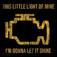 This Little Light Of Mine Check Engine Light Hooded Wearable Blanket