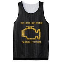 This Little Light Of Mine Check Engine Light Mesh Reversible Basketball Jersey Tank