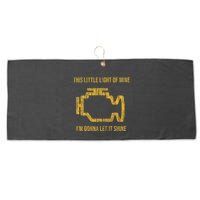 This Little Light Of Mine Check Engine Light Large Microfiber Waffle Golf Towel