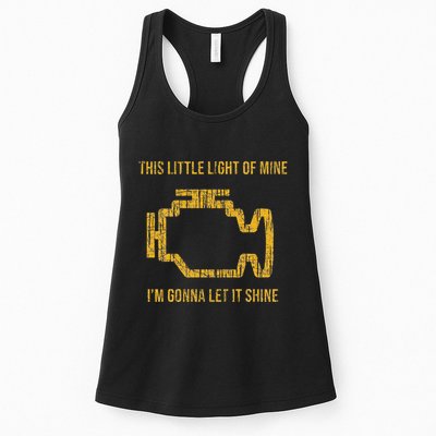 This Little Light Of Mine Check Engine Light Womens Tank Top
