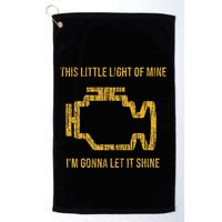 This Little Light Of Mine Check Engine Light Golf Towel