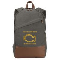 This Little Light Of Mine Check Engine Light Cotton Canvas Backpack
