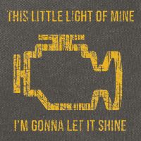 This Little Light Of Mine Check Engine Light Cotton Canvas Backpack