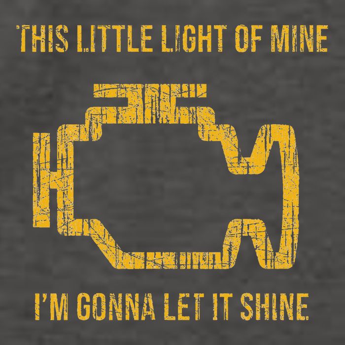 This Little Light Of Mine Check Engine Light Vector Backpack