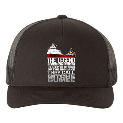 The Legend Lives On Edmund Fitzgerald Yupoong Adult 5-Panel Trucker Hat