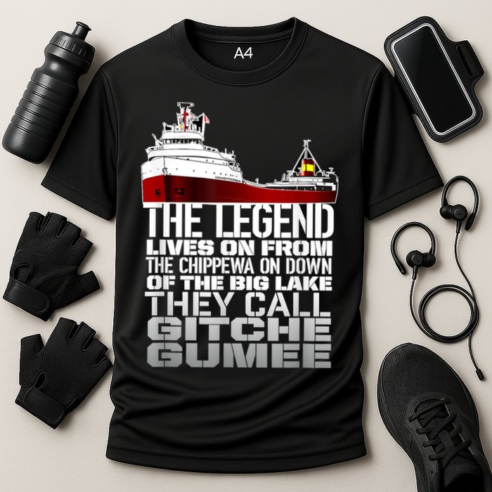The Legend Lives On Edmund Fitzgerald Cooling Performance Crew T-Shirt