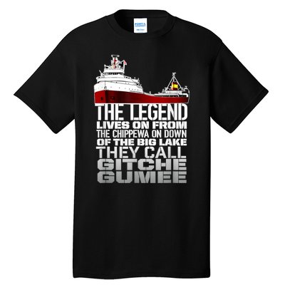 The Legend Lives On Edmund Fitzgerald Tall T-Shirt